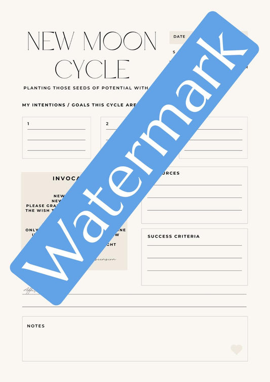 Full Moon Worksheet - Digital Download